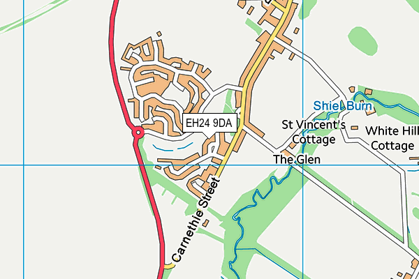 EH24 9DA map - OS VectorMap District (Ordnance Survey)