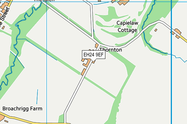 EH24 9EF map - OS VectorMap District (Ordnance Survey)
