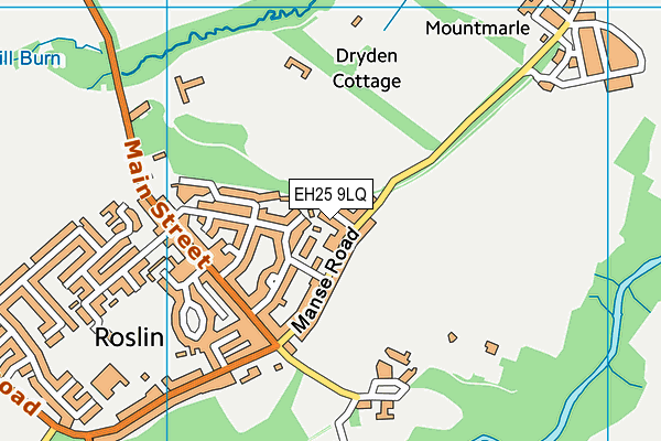 EH25 9LQ map - OS VectorMap District (Ordnance Survey)