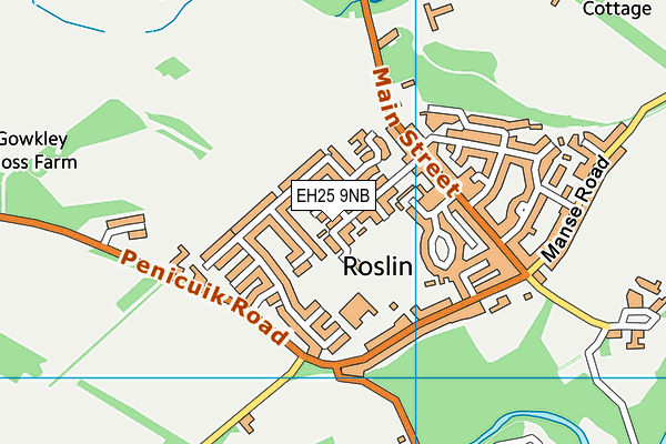 EH25 9NB map - OS VectorMap District (Ordnance Survey)