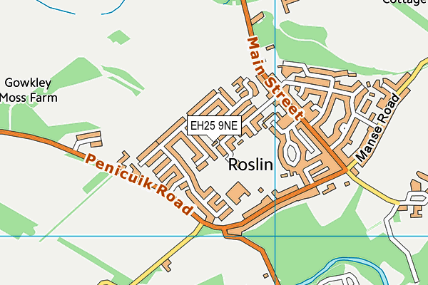 EH25 9NE map - OS VectorMap District (Ordnance Survey)