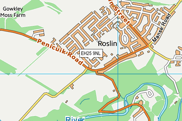 EH25 9NL map - OS VectorMap District (Ordnance Survey)