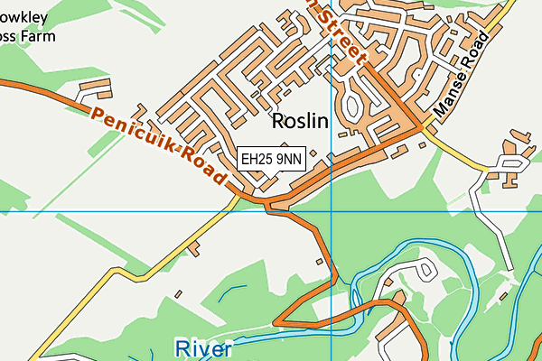 EH25 9NN map - OS VectorMap District (Ordnance Survey)