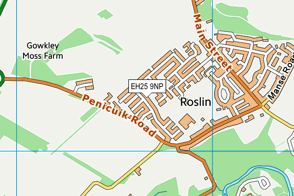 EH25 9NP map - OS VectorMap District (Ordnance Survey)