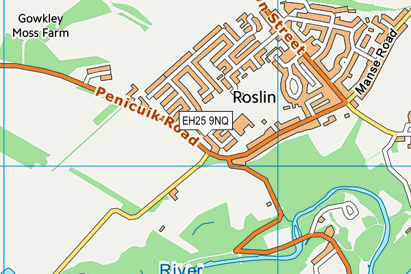 EH25 9NQ map - OS VectorMap District (Ordnance Survey)