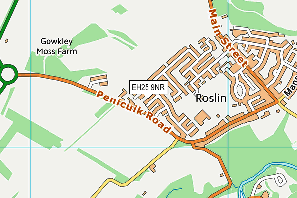 EH25 9NR map - OS VectorMap District (Ordnance Survey)