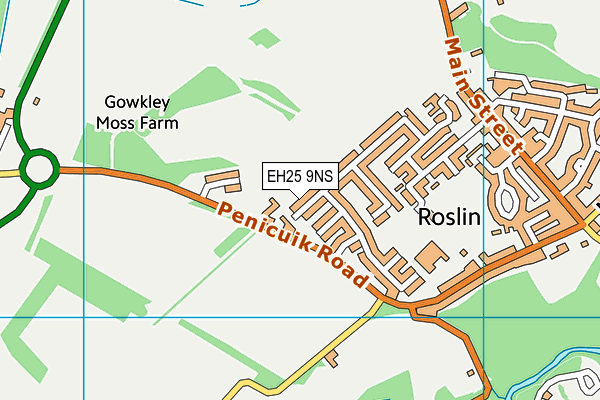 EH25 9NS map - OS VectorMap District (Ordnance Survey)