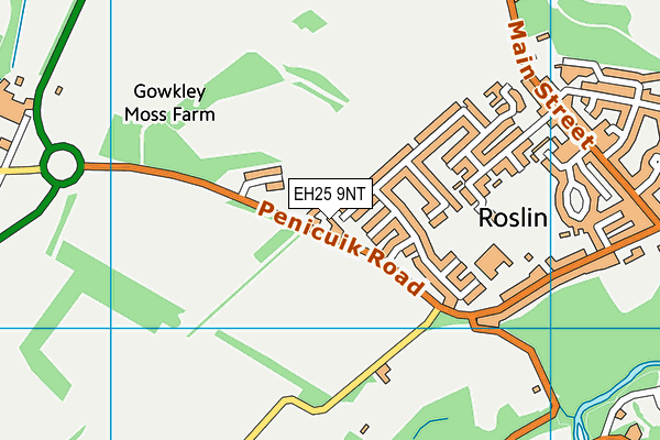 EH25 9NT map - OS VectorMap District (Ordnance Survey)