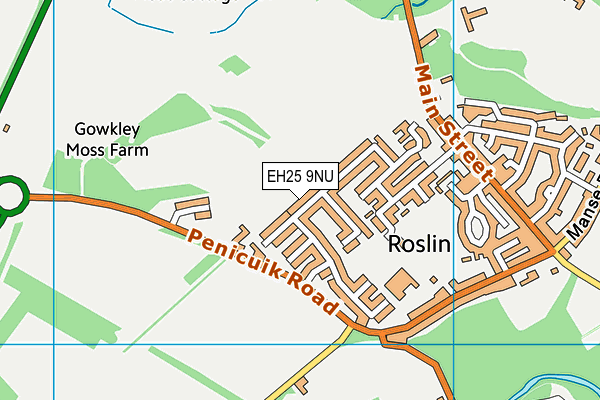 EH25 9NU map - OS VectorMap District (Ordnance Survey)