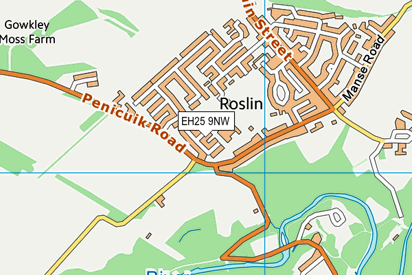 EH25 9NW map - OS VectorMap District (Ordnance Survey)