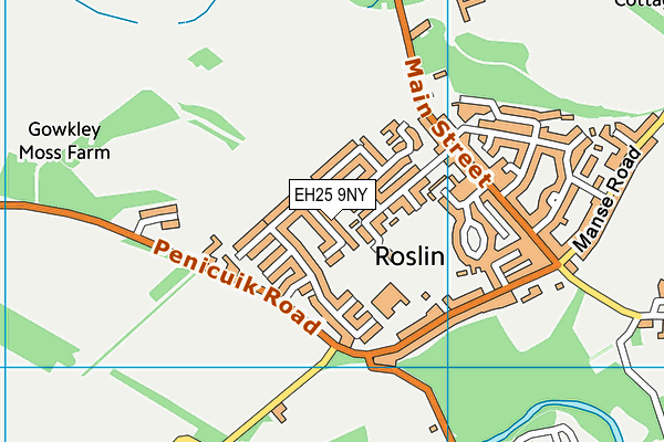 EH25 9NY map - OS VectorMap District (Ordnance Survey)