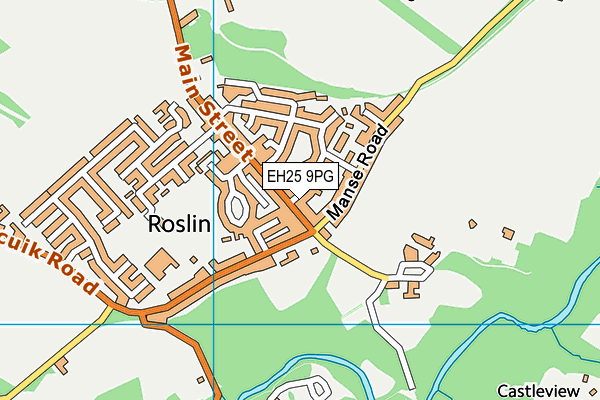 EH25 9PG map - OS VectorMap District (Ordnance Survey)