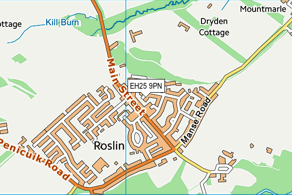 EH25 9PN map - OS VectorMap District (Ordnance Survey)