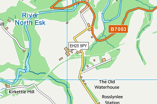 EH25 9PY map - OS VectorMap District (Ordnance Survey)