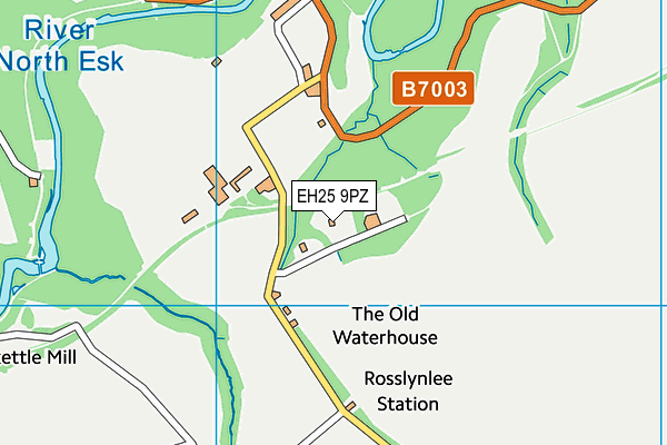 EH25 9PZ map - OS VectorMap District (Ordnance Survey)