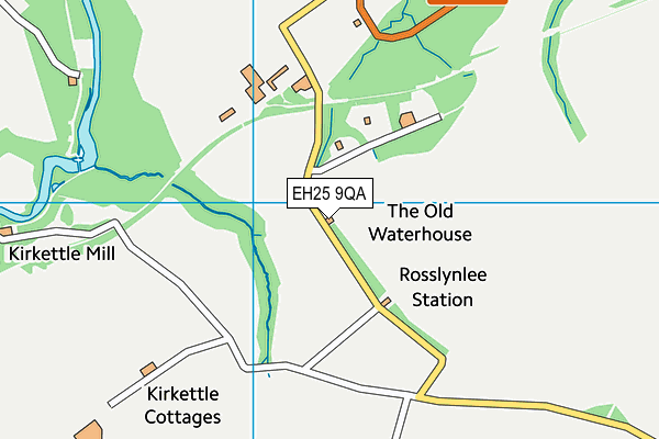 EH25 9QA map - OS VectorMap District (Ordnance Survey)