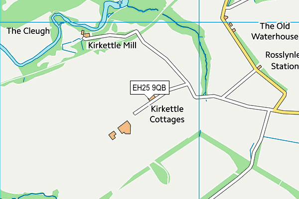 EH25 9QB map - OS VectorMap District (Ordnance Survey)