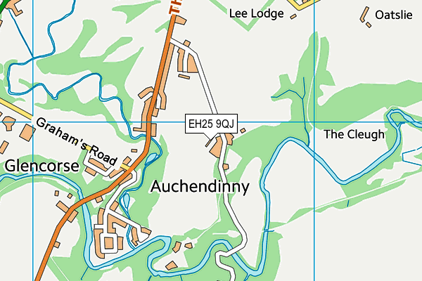 EH25 9QJ map - OS VectorMap District (Ordnance Survey)