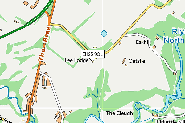 EH25 9QL map - OS VectorMap District (Ordnance Survey)