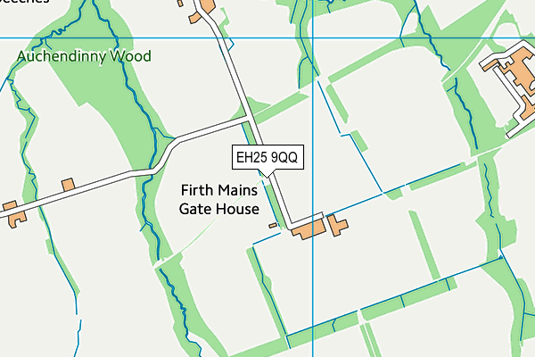 EH25 9QQ map - OS VectorMap District (Ordnance Survey)