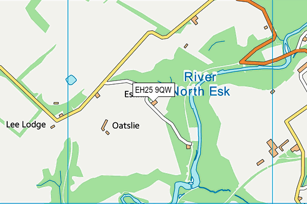 EH25 9QW map - OS VectorMap District (Ordnance Survey)