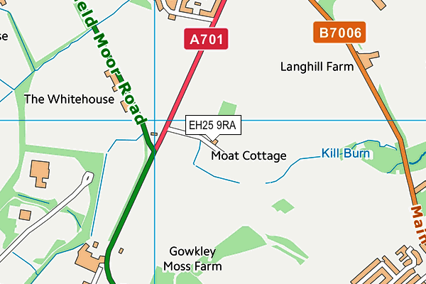 EH25 9RA map - OS VectorMap District (Ordnance Survey)