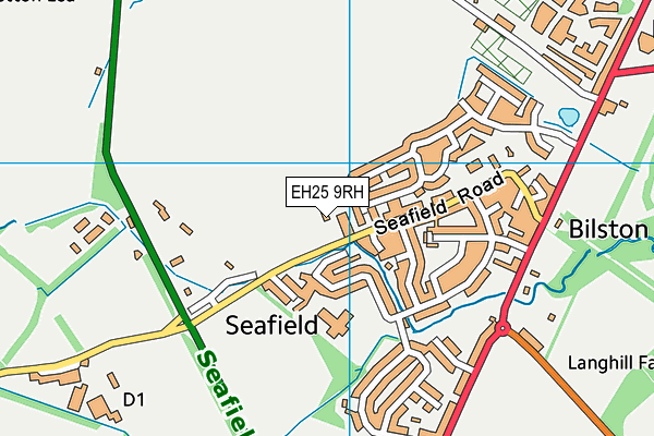 EH25 9RH map - OS VectorMap District (Ordnance Survey)