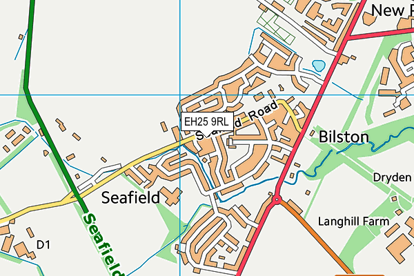 EH25 9RL map - OS VectorMap District (Ordnance Survey)