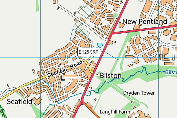 EH25 9RP map - OS VectorMap District (Ordnance Survey)