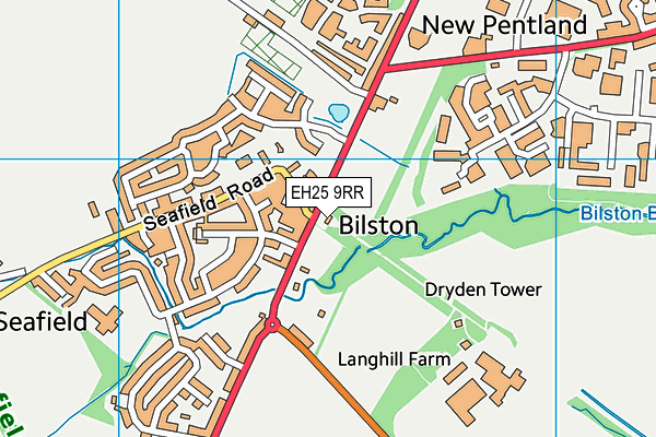 EH25 9RR map - OS VectorMap District (Ordnance Survey)