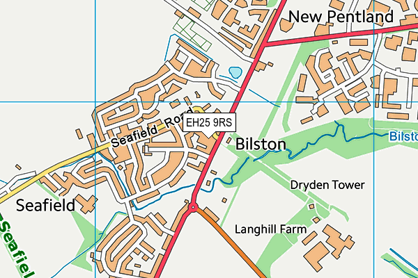 EH25 9RS map - OS VectorMap District (Ordnance Survey)