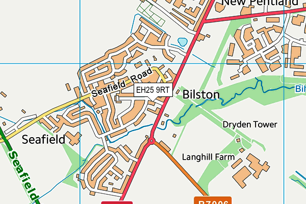 EH25 9RT map - OS VectorMap District (Ordnance Survey)