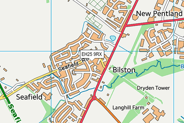 EH25 9RX map - OS VectorMap District (Ordnance Survey)