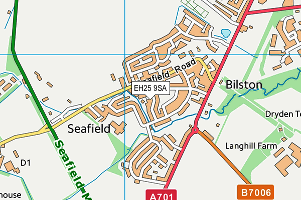 EH25 9SA map - OS VectorMap District (Ordnance Survey)