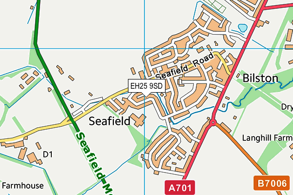 EH25 9SD map - OS VectorMap District (Ordnance Survey)