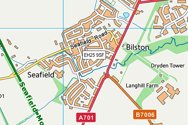 EH25 9SF map - OS VectorMap District (Ordnance Survey)