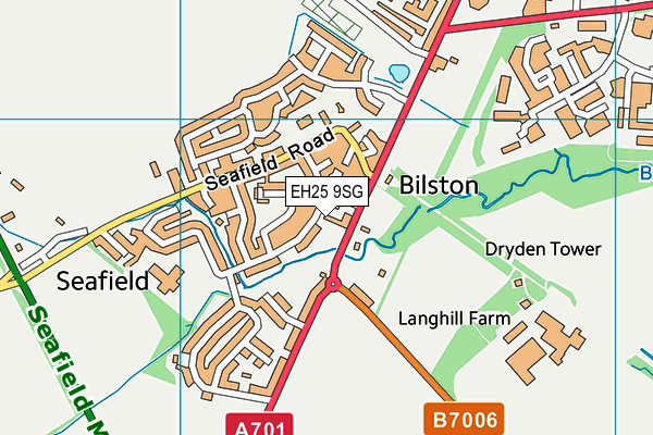 EH25 9SG map - OS VectorMap District (Ordnance Survey)