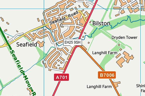 EH25 9SH map - OS VectorMap District (Ordnance Survey)