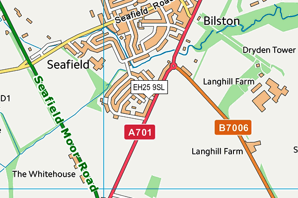 EH25 9SL map - OS VectorMap District (Ordnance Survey)