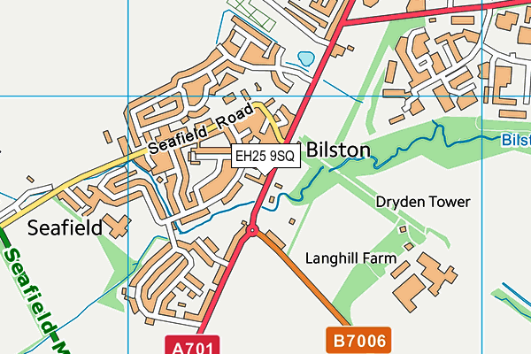 EH25 9SQ map - OS VectorMap District (Ordnance Survey)