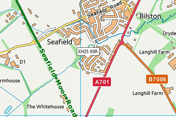 EH25 9SR map - OS VectorMap District (Ordnance Survey)