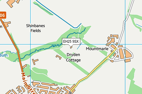 EH25 9SX map - OS VectorMap District (Ordnance Survey)