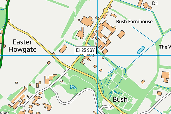 EH25 9SY map - OS VectorMap District (Ordnance Survey)