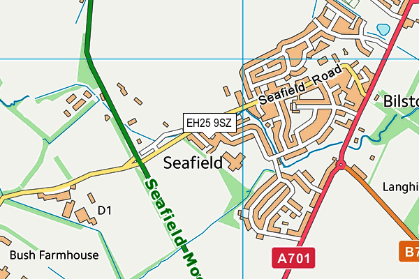 EH25 9SZ map - OS VectorMap District (Ordnance Survey)