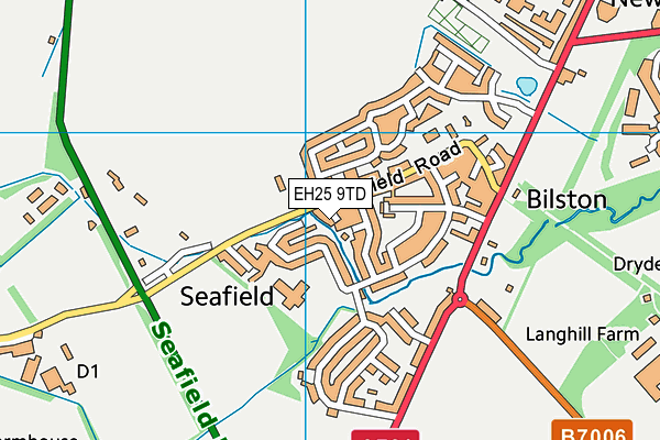 EH25 9TD map - OS VectorMap District (Ordnance Survey)