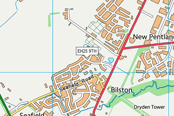 EH25 9TH map - OS VectorMap District (Ordnance Survey)