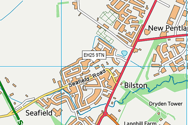 EH25 9TN map - OS VectorMap District (Ordnance Survey)