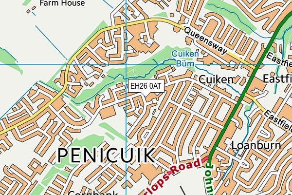 EH26 0AT map - OS VectorMap District (Ordnance Survey)