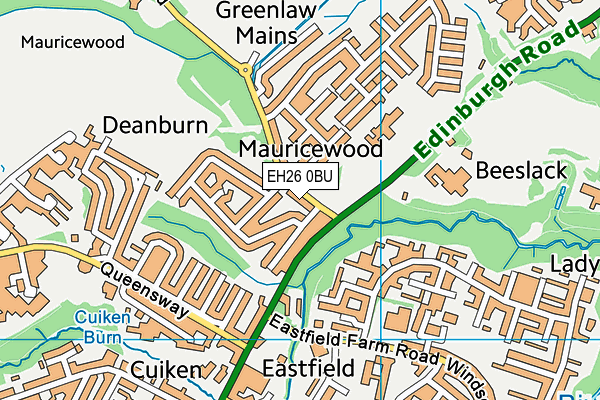 EH26 0BU map - OS VectorMap District (Ordnance Survey)