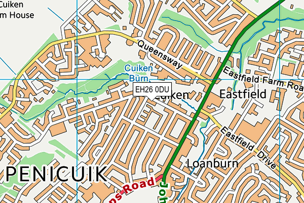 EH26 0DU map - OS VectorMap District (Ordnance Survey)